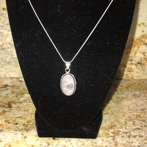 New 925 Handcrafted Natural Stone  Necklace